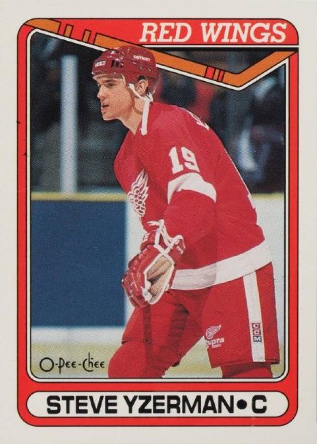 1990 O-Pee-Chee Steve Yzerman #222 Hockey Card