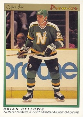 1990 O-Pee-Chee Premier Brian Bellows #3 Hockey Card
