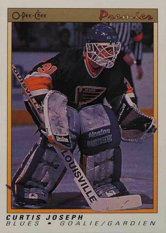 1990 O-Pee-Chee Premier Curtis Joseph #51 Hockey Card
