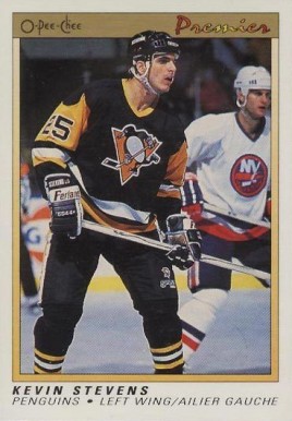 1990 O-Pee-Chee Premier Kevin Stevens #111 Hockey Card