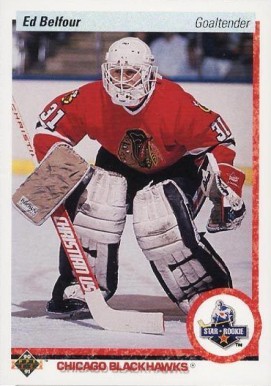 1990 Upper Deck Ed Belfour #55 Hockey Card