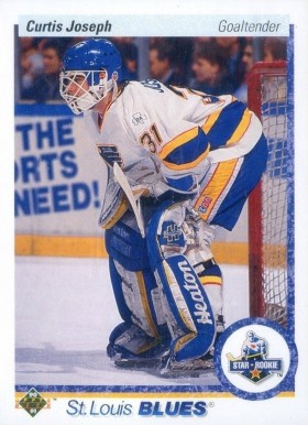1990 Upper Deck Curtis Joseph #175 Hockey Card