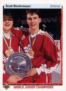 1990 Upper Deck Scott Niedermayer #461 Hockey Card