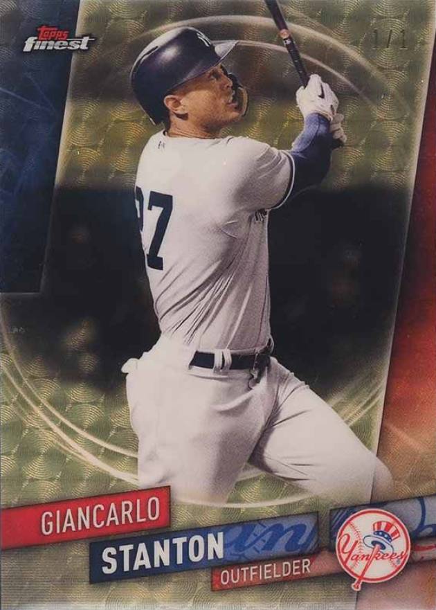 2019 Finest Giancarlo Stanton #125 Baseball Card