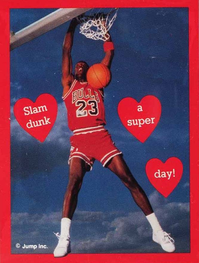 1989 Cleo Michael Jordan Valentines Michael Jordan # Basketball Card