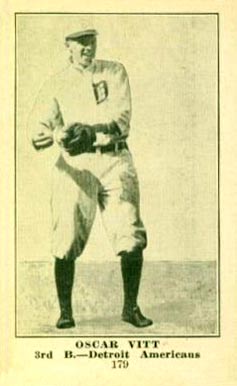 1917 Standard Biscuit Oscar Vitt #179 Baseball Card