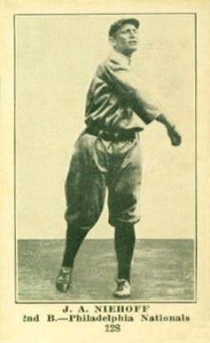 1917 Standard Biscuit J.A. Niehoff #128 Baseball Card