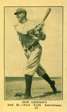 1917 Standard Biscuit Joe Gedeon #57 Baseball Card