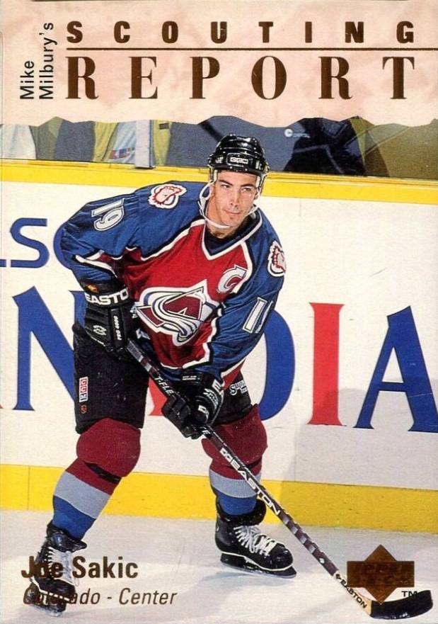 1995 Upper Deck Joe Sakic #242 Hockey Card