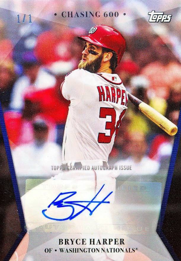 2017 Topps on Demand 600 Home Run Club Bryce Harper #17BL-A Baseball Card