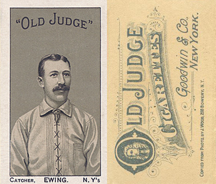 1886 Old Judge New York Giants Buck Ewing # Baseball Card