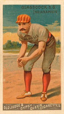 1888 Goodwin Champions Glasscock, S.S. Indianapolis # Baseball Card