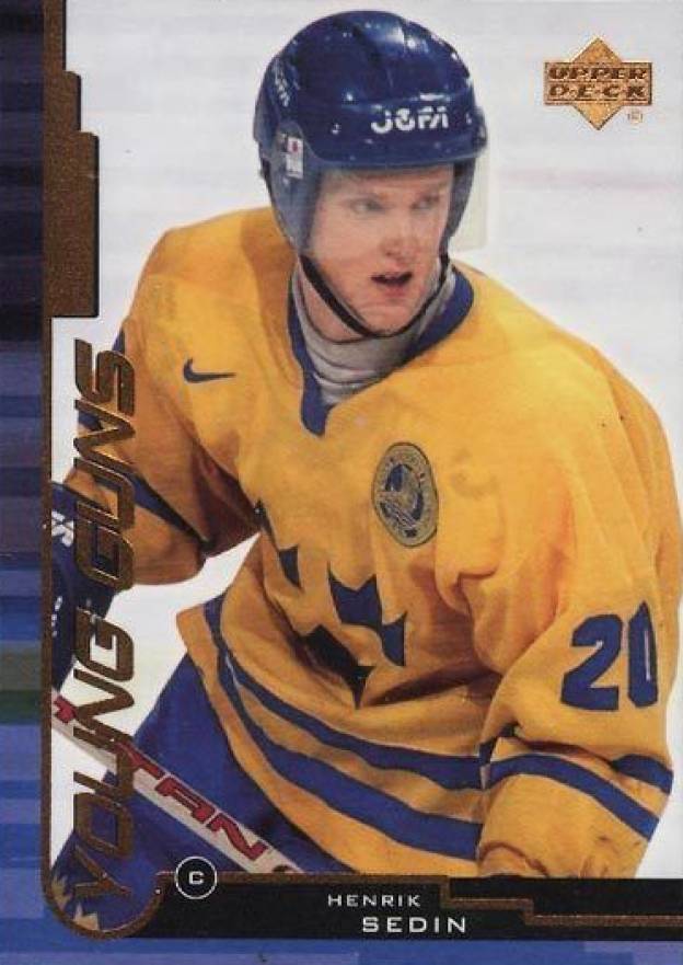 1999 Upper Deck Henrik Sedin #166 Hockey Card