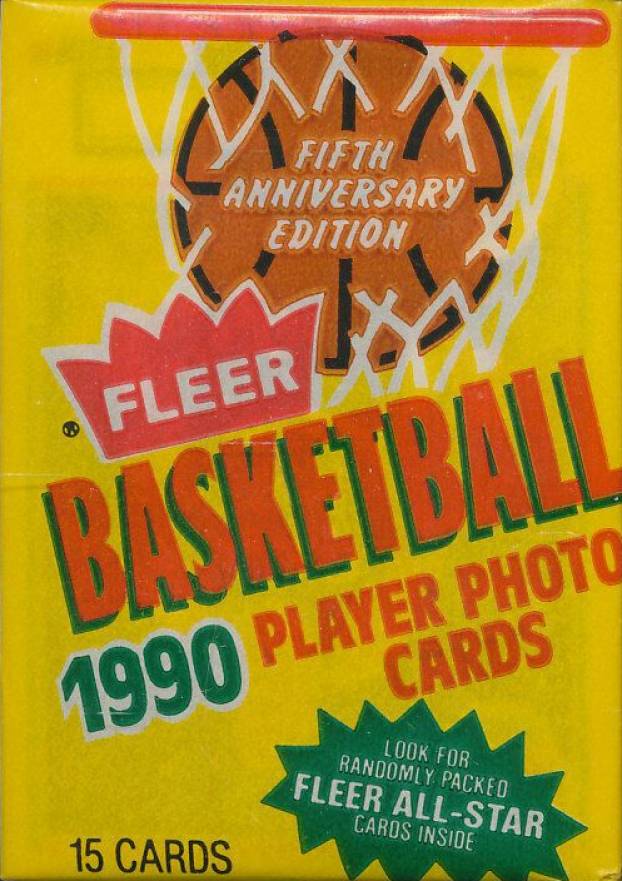1990 Fleer Wax Pack #WP Basketball Card