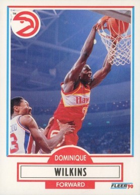 1990 Fleer Dominique Wilkins #6 Basketball Card