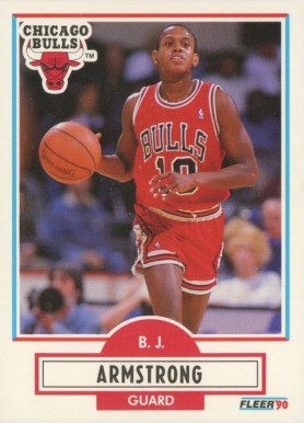1990 Fleer B.J. Armstrong #22 Basketball Card