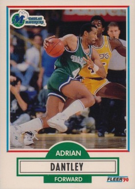 1990 Fleer Adrian Dantley #39 Basketball Card