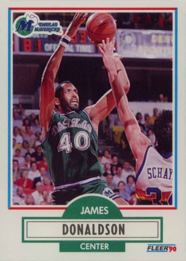 1990 Fleer James Donaldson #41 Basketball Card