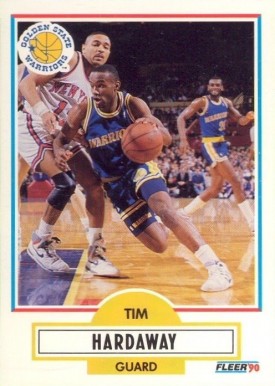 1990 Fleer Tim Hardaway #63 Basketball Card