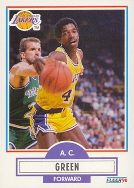 1990 Fleer A.C. Green #92 Basketball Card