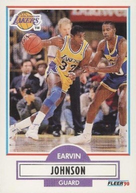 1990 Fleer Magic Johnson #93 Basketball Card
