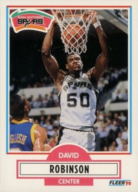 1990 Fleer David Robinson #172 Basketball Card
