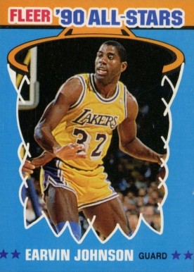 1990 Fleer All-Stars Magic Johnson #4 Basketball Card