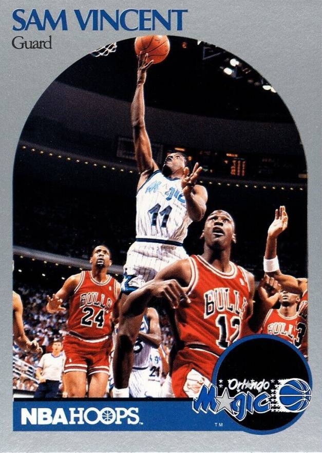 1990 Hoops Sam Vincent #223 Basketball Card
