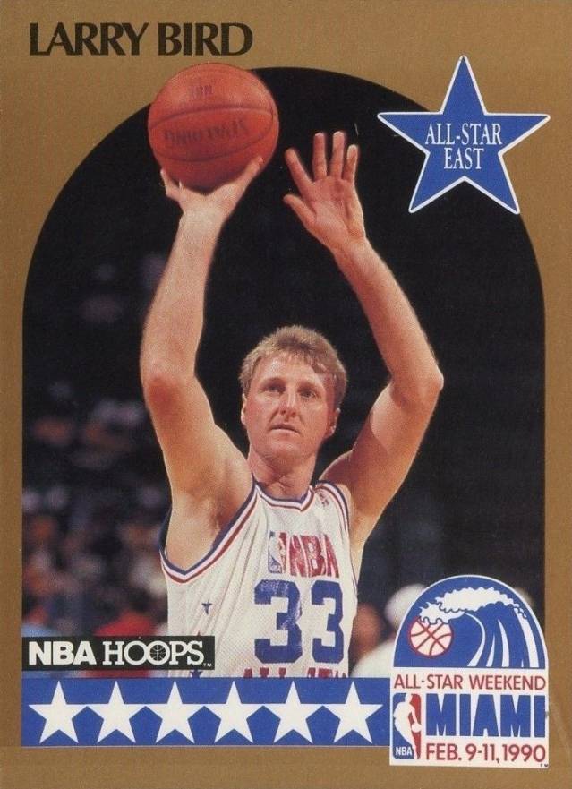 1990 Hoops Larry Bird AS #2 Basketball Card