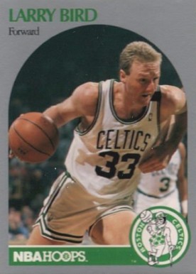 1990 Hoops Larry Bird #39 Basketball Card