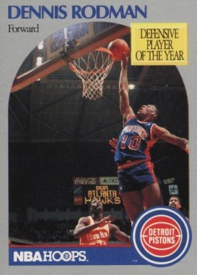 1990 Hoops Dennis Rodman #109 Basketball Card