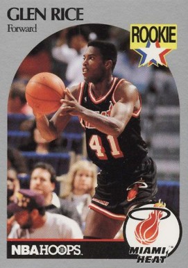 1990 Hoops Glen Rice #168 Basketball Card