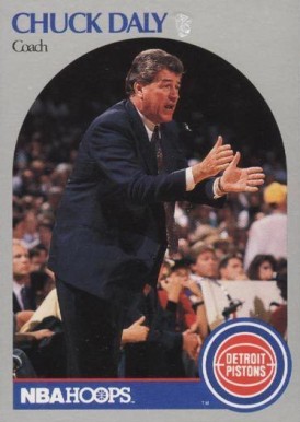 1990 Hoops Chuck Daly #312 Basketball Card
