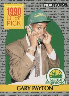 1990 Hoops Gary Payton #391 Basketball Card
