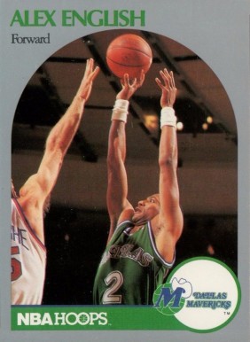 1990 Hoops Alex English #407 Basketball Card