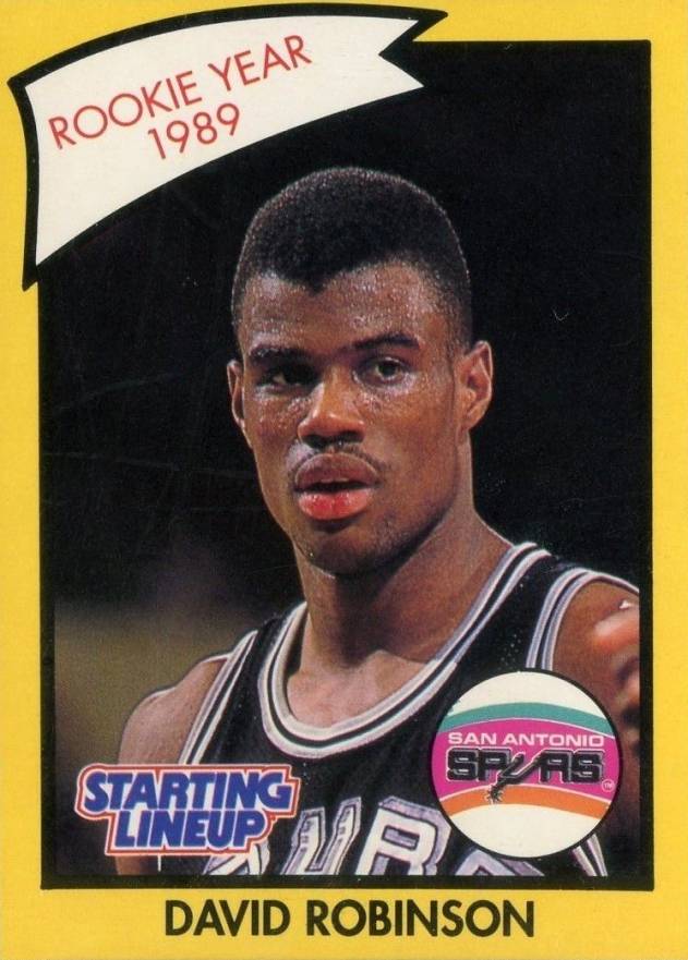 1990 Kenner Starting Lineup David Robinson # Basketball Card