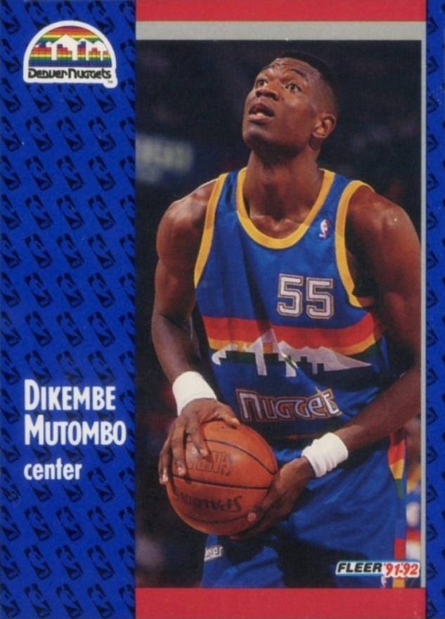 1991 Fleer Dikembe Mutombo #277 Basketball Card