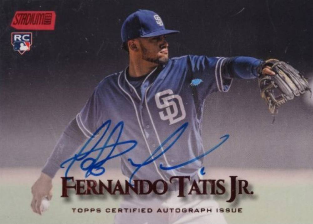 2019 Stadium Club Autographs Fernando Tatis Jr. #FTA Baseball Card