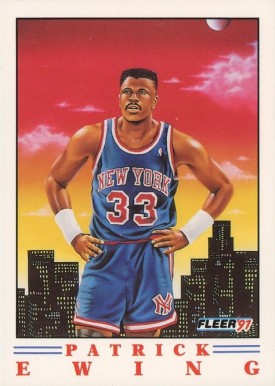 1991 Fleer Pro-Visions Patrick Ewing #4 Basketball Card