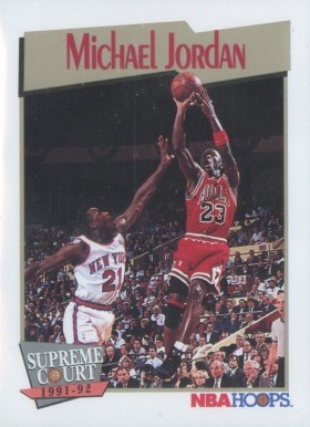 1991 Hoops Michael Jordan #455 Basketball Card