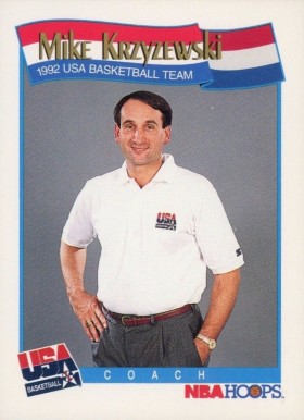 1991 Hoops Mike Krzyzewski #588 Basketball Card