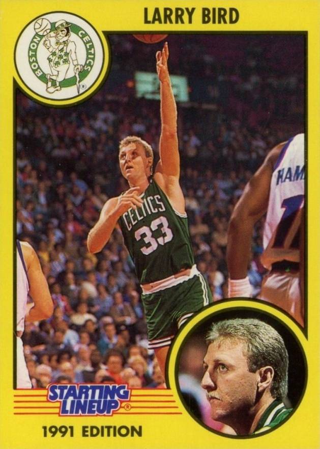 1991 Kenner Starting Line-Up Larry Bird #10 Basketball Card