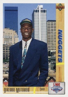 1991 Upper Deck Dikembe Mutombo #3 Basketball Card