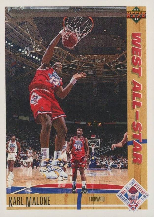 1991 Upper Deck Karl Malone #51 Basketball Card