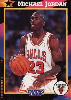 1992 Kenner Starting Lineup Michael Jordan #14 Basketball Card