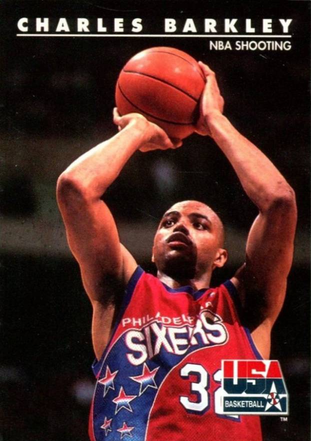 1992 Skybox USA Charles Barkley/NBA Shooting #8 Basketball Card