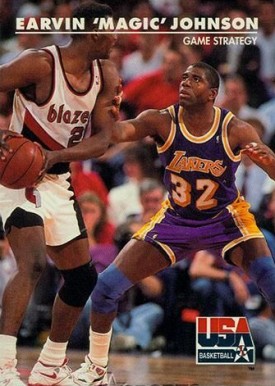 1992 Skybox USA Magic Johnson/Game Strategy #30 Basketball Card