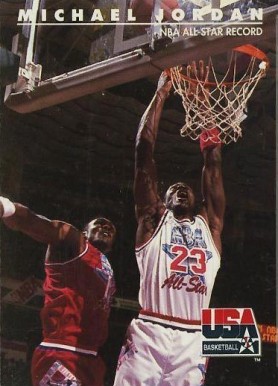 1992 Skybox USA Michael Jordan/NBA All-Star Record #43 Basketball Card