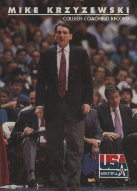1992 Skybox USA Mike Krzyzewski #96 Basketball Card