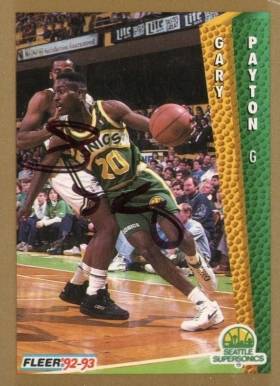 1992 Fleer Gary Payton #216 Basketball Card